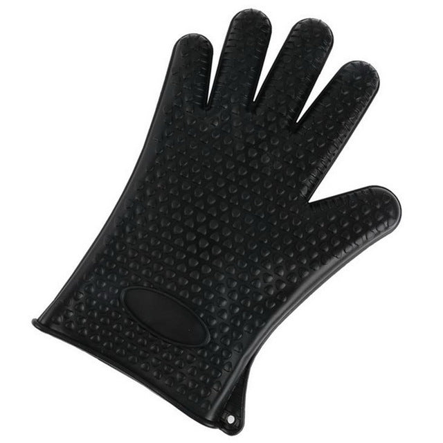 Kitchen Gloves Microwave Oven Heat Insulation High Temperature Resistant Thickening Anti-Scalding Baking Silicone