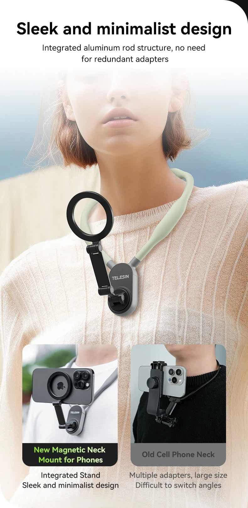 Magnetic Mobile Phone Hanging Neck Holder Is Suitable For Apple Hanging Neck Holder